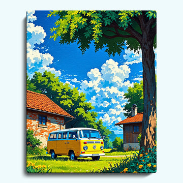 Classic Yellow Volkswagen