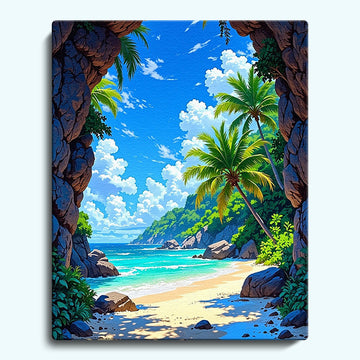 Tropical Beach Scene