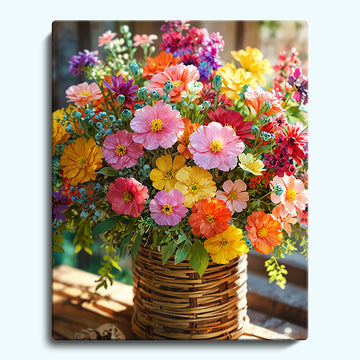 A basket of flowers