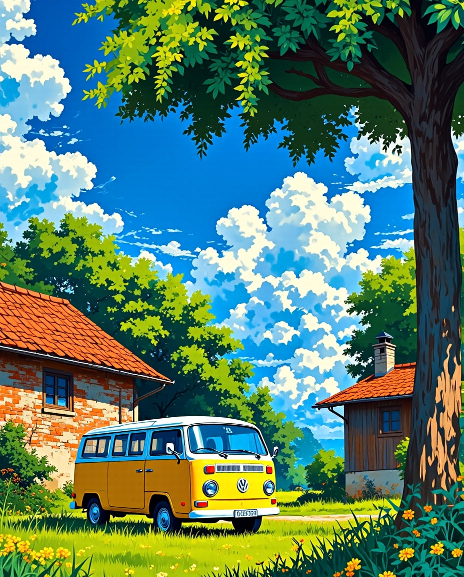 Classic Yellow Volkswagen