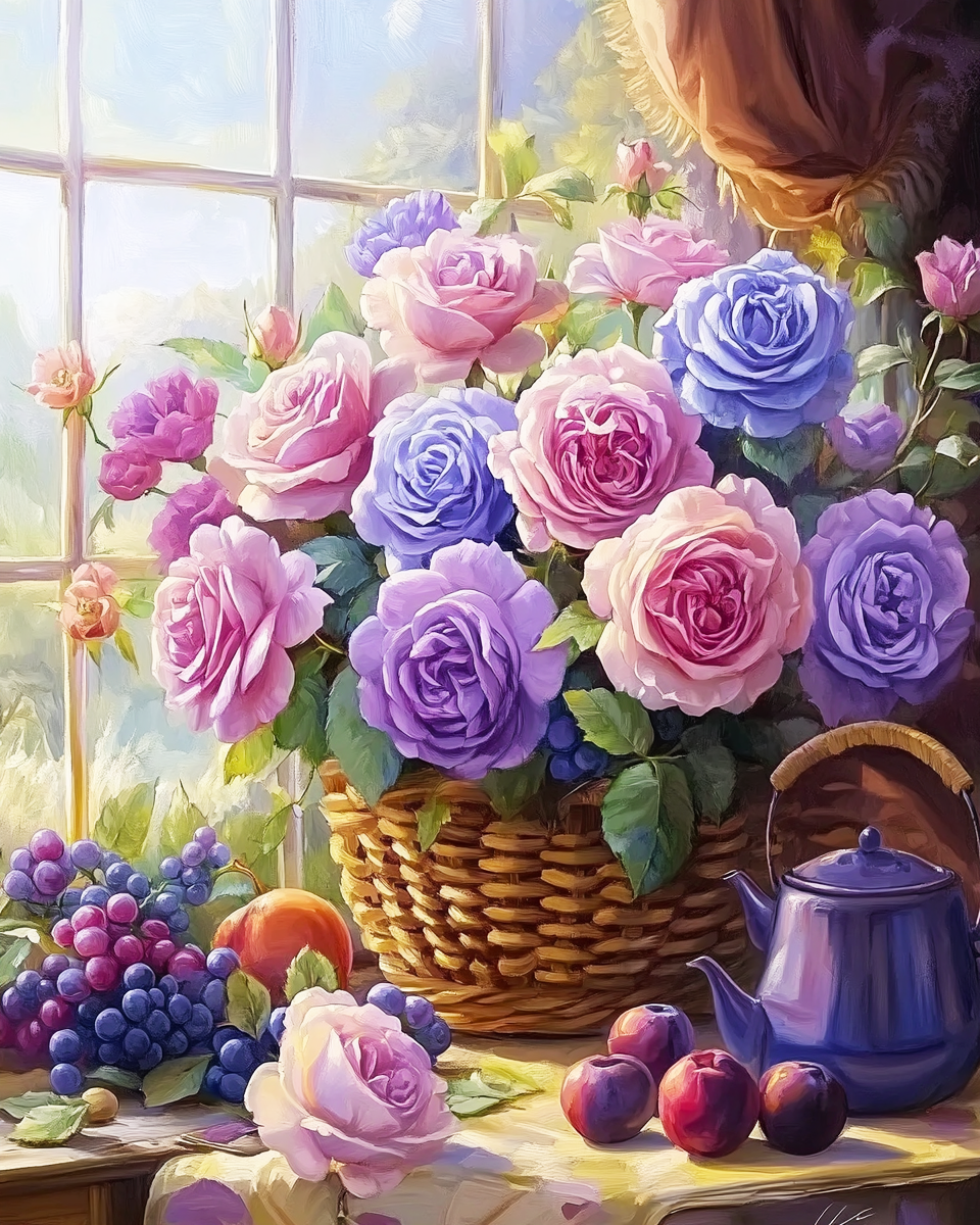 Flower afternoon tea