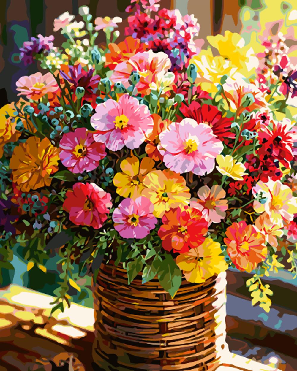 A basket of flowers